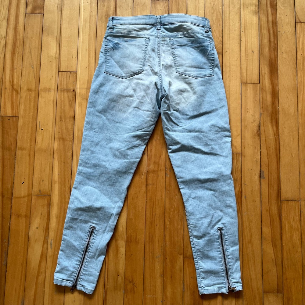 Vtg Dynamite Light Wash Skinny Jeans with Zipper Ankle Detail Women's Size 27 - Picture 2 of 7